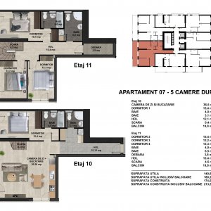 Penthouse 5 Camere Duplex - Tip 7