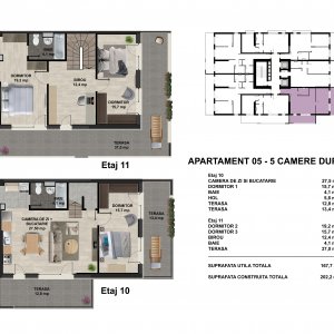 Penthouse 5 Camere Duplex - Tip 5