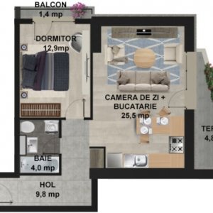 2 Camere - Tip 2 - Corp C
